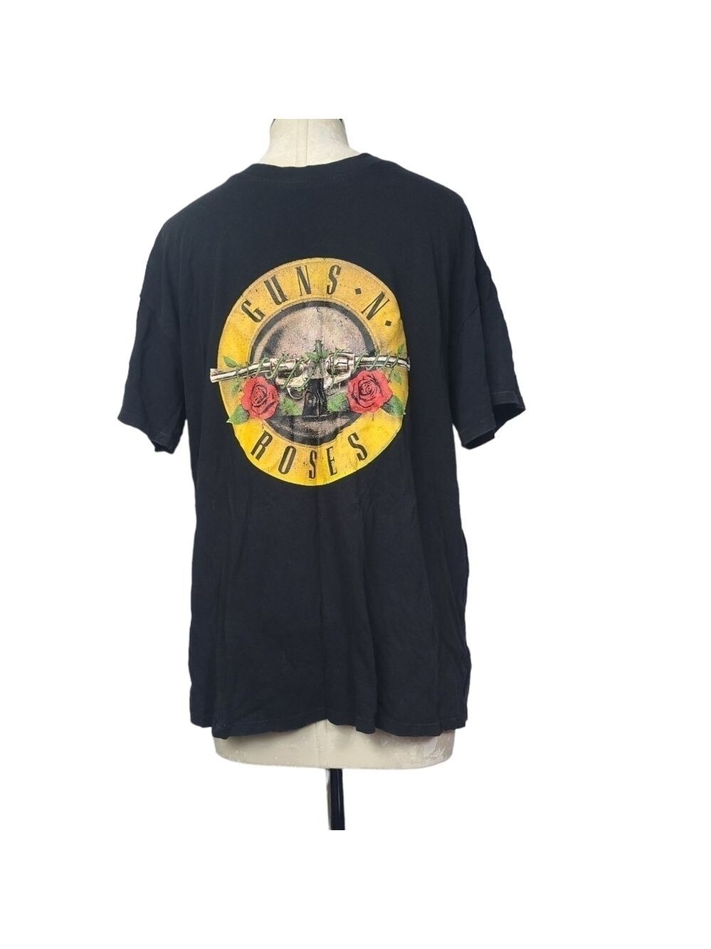 Guns N' Roses Crewneck Short Sleeve Black Graphic Print Shirt Men's S